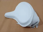Solo Seat Harley White Leather Skirt Knucklehead Panhead Shovel Tc Bobber Fit. Fixed Price $162.83.