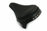Black Leather Metro Police Solo Seat For Harley Davidson By V-twin. Fixed Price $274.32.