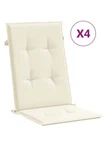 Garden Highback Chair Cushions Pcs Cream 47.2"X19.7"X1.2" Fabric Vidaxl. Fixed Price $29.99.