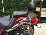 Chrome Fixed Mount Passenger Backrest Custom Pad 4 Raider Scl Yamaha. Fixed Price $184.50.