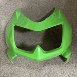 Used Kawasaki 08-11 Ninja 250R EX250 Light Green Fr Upper Cowling 55028-0153-777. Fixed Price $95.00.