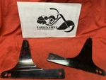 Harley Khrome Werks Sissy Bar Black Sideplates. Fixed Price $68.96.