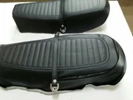 Honda CB750F Super Sport 1975 -1976 Seat Cover + Strap (gold Stencil) (H*-264). Fixed Price $45.00.