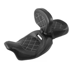 Low-profile Driver Passenger Seats Rider Backrest Fit For Harley Touring 2009-23. Fixed Price $199.80.