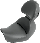 Saddlemen Heels Down Solo Seat - With Backrest Plain Black Dyna. Fixed Price $470.00.
