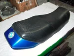 Bmw 1981 82 83 84 R65 Dual Bench Seat, Blue Tail Cowl Trim Hinges Post Ok Cover. Fixed Price $156.00.