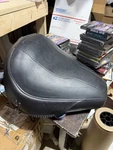 Milsco 107934 Harley Davidson Laced Wide Black Leather Seat. Fixed Price $149.99.