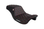 Odyssey Harley-davidson Leather Seat W/red Stitching For Road Glide. Fixed Price $169.99.