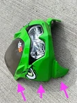 2009-2012 Kawasaki Ninja 250 Front Upper Headlight Fairing Cowl Plastic Fender. Fixed Price $342.24.