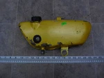 1972 Kawasaki F6 125 Enduro K505-1) Yellow Oil Tank Reservoir With Cap. Fixed Price $76.99.