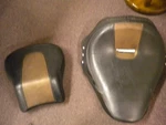 Harley Oem 105TH Anniversary Heritage Fatboy Solo & Passenger Pillion Seat. Fixed Price $500.00.