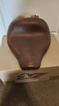 Mustang Solo Seat For Harley Softail Breakout 18+ Brown Leather. Fixed Price $350.00.