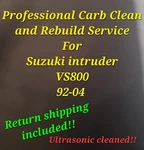 92-04 Suzuki Intruder Professional Carb Clean & Rebuild Service. Fixed Price $259.00.