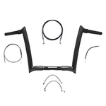 1/4" Bblack 12" Yaffe Monkey Handlebar Kit 2018 & Up Harley Softail W/abs. Fixed Price $678.07.