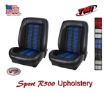 Sport R500 Front Bucket Seat Upholstery 1968-69 Mustang Coupe, Fastback, Vert. Fixed Price $1642.14.