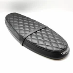 Quilted Biposto Saddle, Black, Original Accessory Triumph A9708613. Fixed Price $528.82.