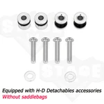 Mofun Sissy Bar Docking Hardware Kit For Harley Softail Slim / Deluxe, Blackline. Fixed Price $29.99.