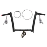 1/4" Black 12" Prewired Yaffe Bar Kit 2008-2013 Harley Road Glide Nocruz Wabs. Fixed Price $1334.34.