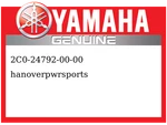 Yamaha Oem Part 2C0-24792-00-00 Plate. Fixed Price $44.99.