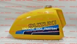 Suzuki PE175,250,400 Aluminium Yellow Painted Fuel Tank 1978-1984. Fixed Price $319.14.