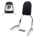 Chrome Flame Backrest Sissy Bar With Leather Pad For Honda Shadow Aero 1100. Fixed Price $86.17.