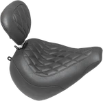 Mustang Wide Tripper Seat W/driver's Backrest Diamond Stitch Harley 83061. Fixed Price $528.99.