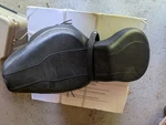 Milsco Harley Davidson Mustang Oem Black Leather 2 Up Piece Dual Seat. Fixed Price $79.99.