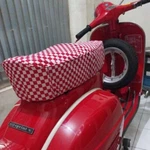 Red Chess Custom Seat Cover Large Frame Jok LG114. Fixed Price $43.00.