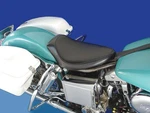 Black Vinyl Frame Mount Solo Seat For Harley-davidson. Fixed Price $122.99.