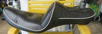 Vintage Softail Seat Harley-davidson Milsco Black With White Piping For Repair. Fixed Price $50.00.