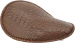 Drag Specialties Small Low-profile Spring Solo Seat Brown Gator 0806-0096. Fixed Price $182.95.