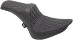 Drag Specialties Seats Predator Iii Double Diamond Silver Stitching Fxst. Fixed Price $444.95.