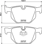 Mintex Rear Axle Brake Pad Set, Disc MDB2719. Fixed Price $40.85.