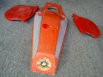 Bultaco Pursang Seat Boat Tail Rear End With Side Covers.. Fixed Price $300.00.