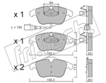Fri.tech. 691.1 Brake Pad Set, Disc For Audi, Seat, Vw. Fixed Price $45.00.