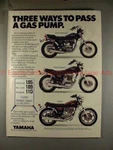 1980 Yamaha XS400 Ii, XS650 & SR500 Motorcycle Ad!!. Fixed Price $17.99.