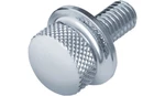 9038 Kuryakyn Chrome 1/4"-20 Knurled Seat Screw For Harley Davidson. Fixed Price $17.99.