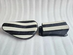 Black Leather Vert Rib Chopper Solo Seat & Pillion Pad Tuck Roll Harley Bobber. Fixed Price $147.00.