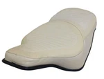 Genuine Harley-davidson Comfort Flex Seat Saddle White Vinyl Flh Shovelhead. Fixed Price $99.96.