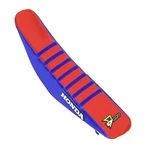 Dcor Factory Reinforced Seat Cover Blue/red/blue Ribs Motorcycle 30-10-451. Fixed Price $65.02.