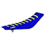 Yamaha Yz 450 F Gripper Seat Cover 2014 - 2017 All Blue / Neon Yellow Ribs #84. Fixed Price $54.95.