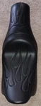 Drag Specialties Predator Seat Stitched Flames 0801-0353 Harley 08-23 Hd. Fixed Price $165.00.