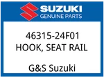 Suzuki Oem Part 46315-24F01 Hook, Seat Rail. Fixed Price $44.68.