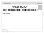 Genuine Bmw Seat Frame 52-20-7-304-341 New. Fixed Price $345.79.