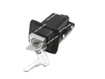 Vespa Black Seat Lock With 2 Keys For Px Models. Fixed Price $18.32.