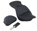806-12-030LS Saddlemen Explorer Seat With Backrest Lattice Stitched Black. Fixed Price $399.99.