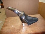 Harley Davidson Oem 2005 Fatboy Cvo Chrome Solo Seat Complete W Tail Piece Trim. Fixed Price $549.00.