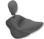 Mustang Wide Solo Seat W/ Backrest 79742 For 12- 17 Harley-davidson Slim Fls. Fixed Price $655.50.