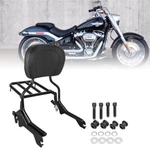 Sissy Bar Passenger Rear Backrest With Luggage Rack For Harley Flfb Fxbrs 2018+. Fixed Price $144.83.