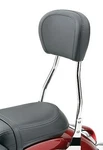 Yamaha V-star 650 Cobra Bolt-on Round Chrome 17" Sissy Bar With Pad 02-7701 X6. Fixed Price $284.99.